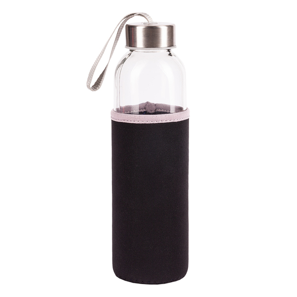 R08276.02 - Szklana butelka Vim 500 ml, czarny