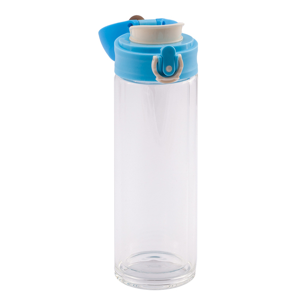 R08284.28 - Butelka szklana Abisko 280 ml, jasny niebieski