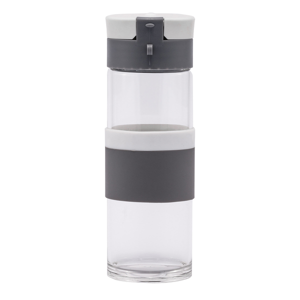 R08290.06 - Szklana butelka Top Form 440 ml, biały
