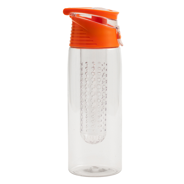 R08313.15 - Bidon Frutello 700 ml, pomarańczowy/transparentny