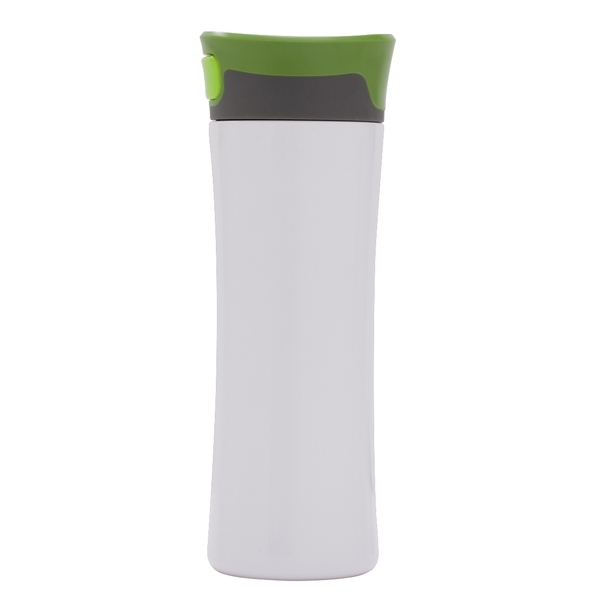 R08326.06 - Kubek termiczny Telescope 430 ml, biały/zielony