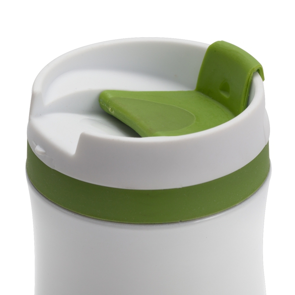 R08336.05 - Kubek termiczny Viki 390 ml, zielony/biały