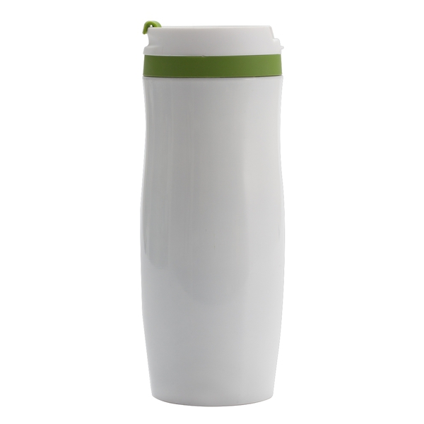 R08336.05 - Kubek termiczny Viki 390 ml, zielony/biały