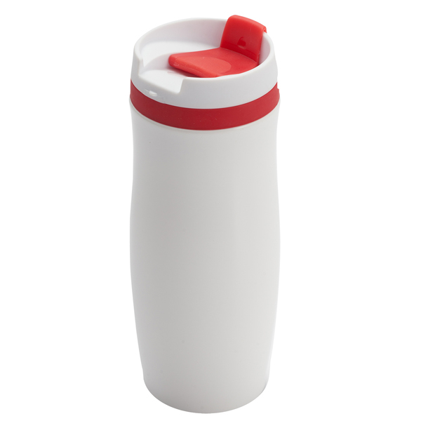 R08336.08 - Kubek termiczny Viki 390 ml, czerwony/biały