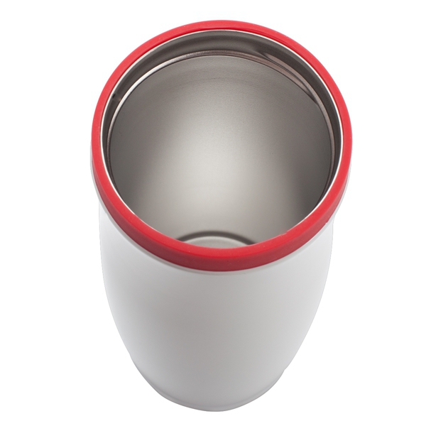 R08336.08 - Kubek termiczny Viki 390 ml, czerwony/biały