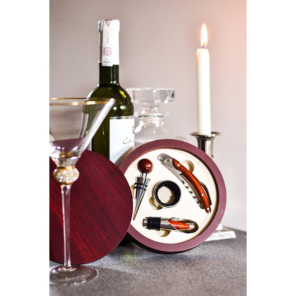 R22558.82.O - Zestaw do wina Limoges, bordowy