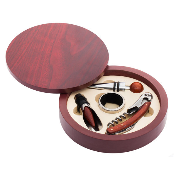 R22558.82.O - Zestaw do wina Limoges, bordowy