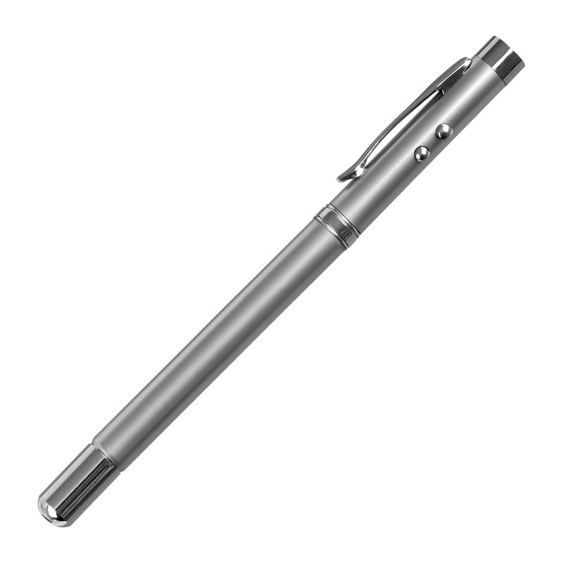 R35421 - Długopis 4-funkcyjny Pointer ze wskaźnikiem laserowym, srebrny