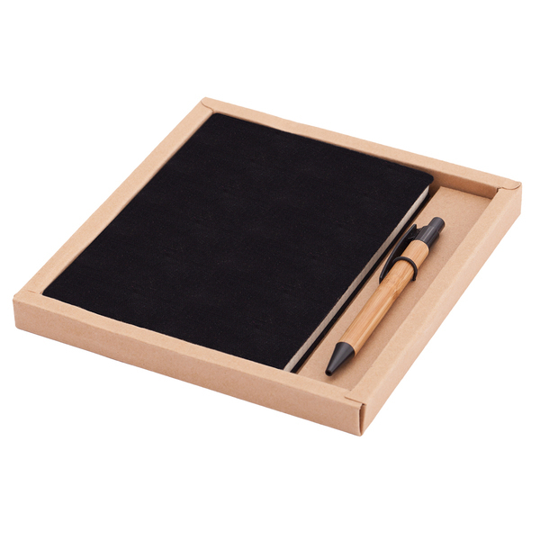 R64238.02 - Zestaw Porto - notes z długopisem, czarny