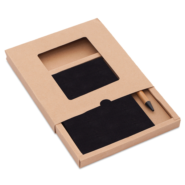 R64238.02 - Zestaw Porto - notes z długopisem, czarny
