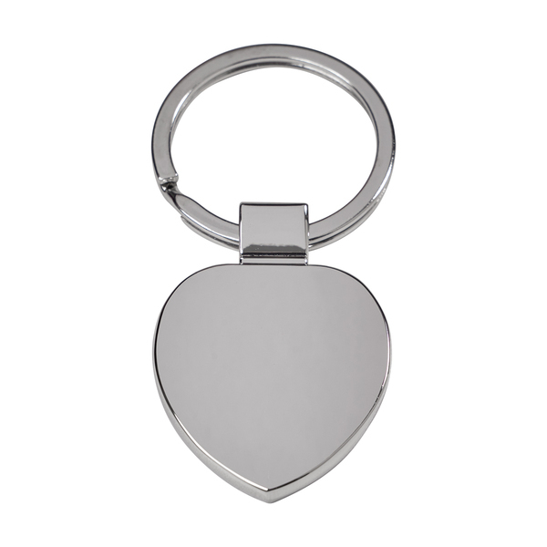 R73277 - Brelok metalowy Stout Heart, srebrny