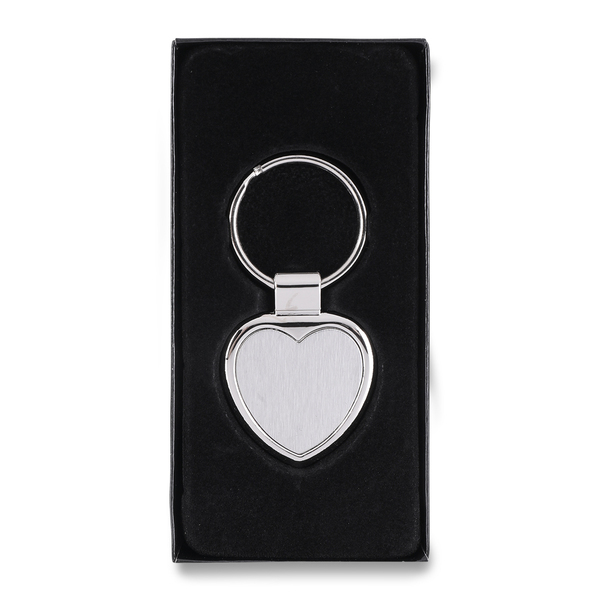 R73277 - Brelok metalowy Stout Heart, srebrny