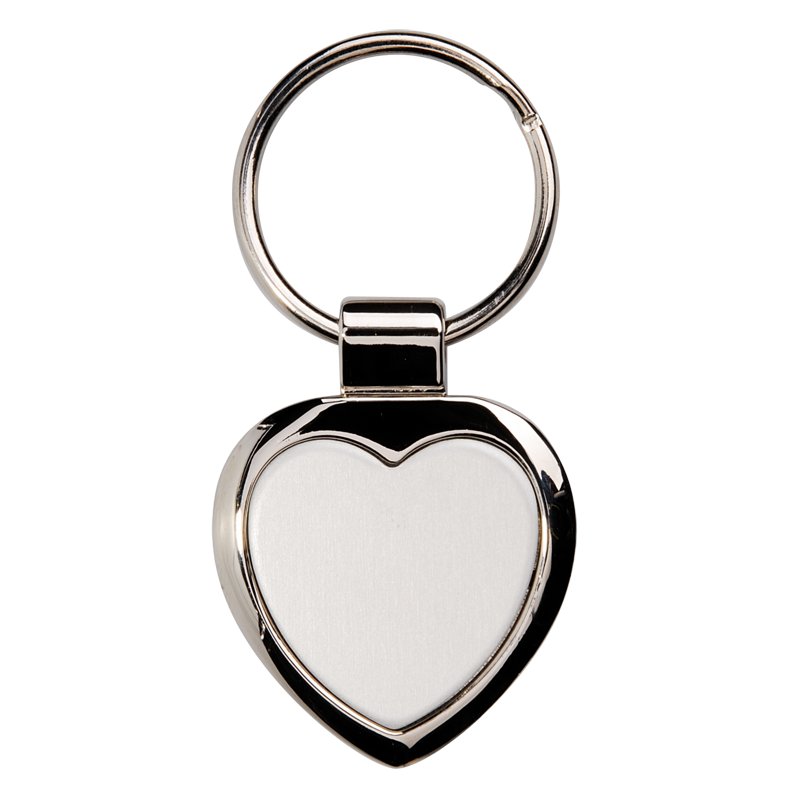 R73277 - Brelok metalowy Stout Heart, srebrny
