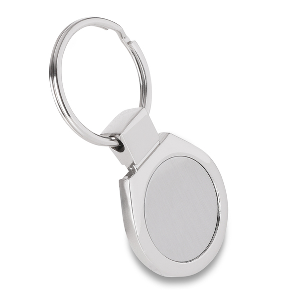 R73281 - Brelok metalowy Metal Promo, srebrny