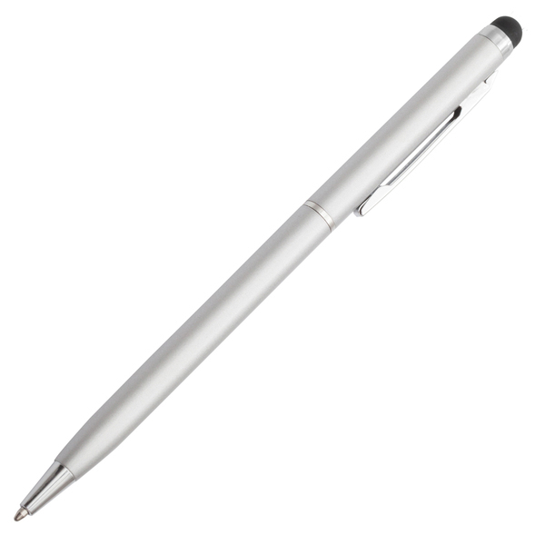 R73408.01 - Długopis aluminiowy Touch Tip, srebrny