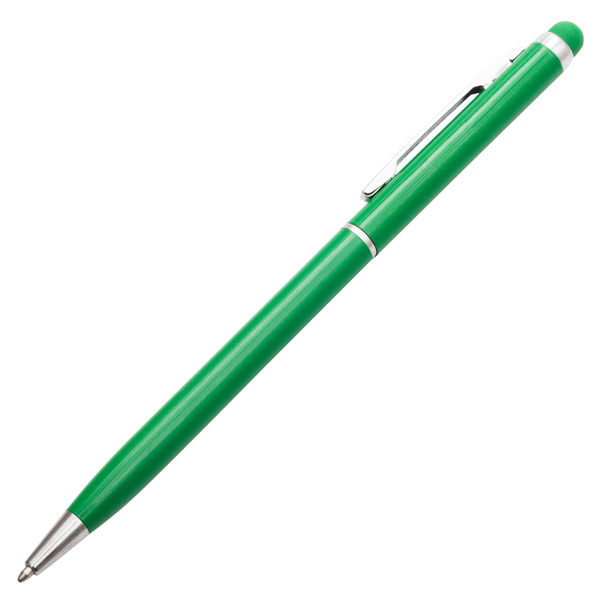 R73408.05 - Długopis aluminiowy Touch Tip, zielony