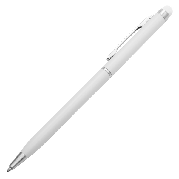 R73408.06 - Długopis aluminiowy Touch Tip, biały