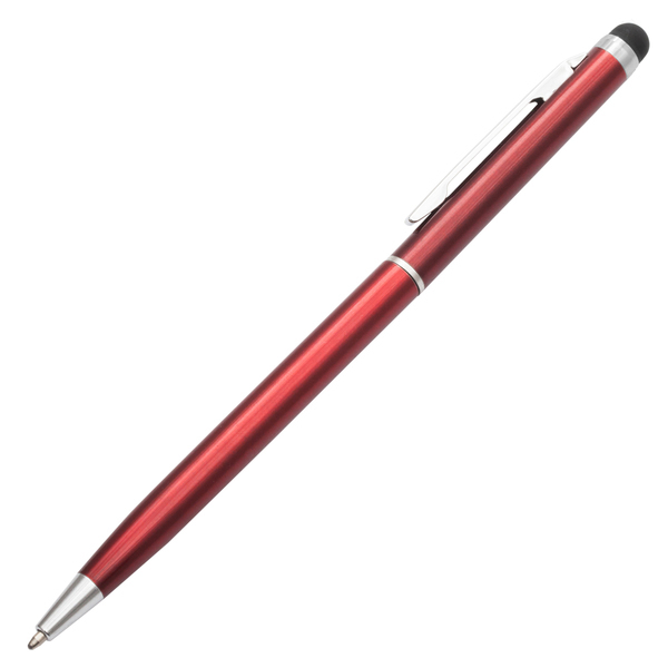 R73408.08 - Długopis aluminiowy Touch Tip, czerwony