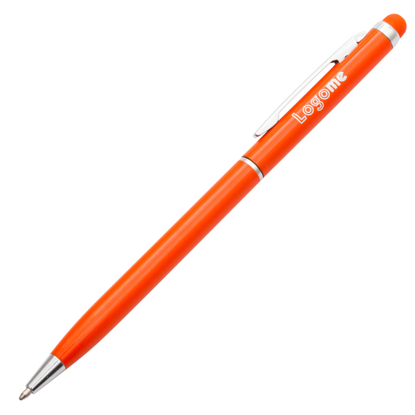 R73408.15 - Długopis aluminiowy Touch Tip, pomarańczowy