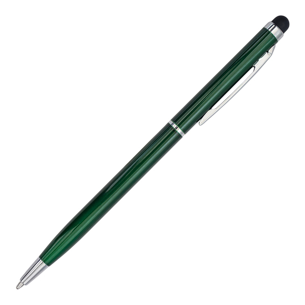R73408.51 - Długopis aluminiowy Touch Tip, ciemny zielony