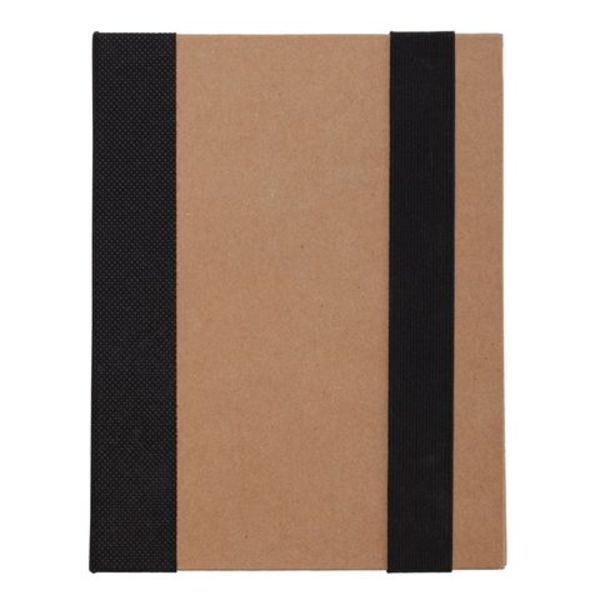 R73661.02 - Notes memo 100x180/70k linia Kraft Paper, czarny/beżowy