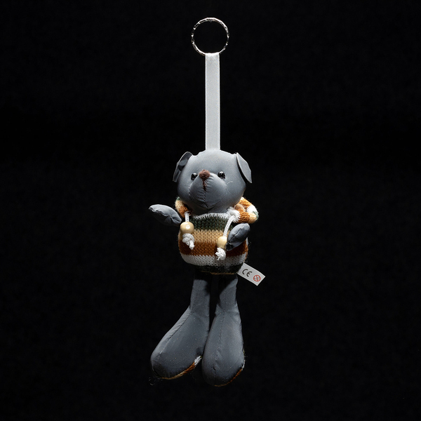 R73840 - Brelok Teddy, szary