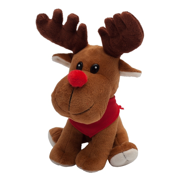 R73946.10 - Maskotka Happy Reindeer, brązowy