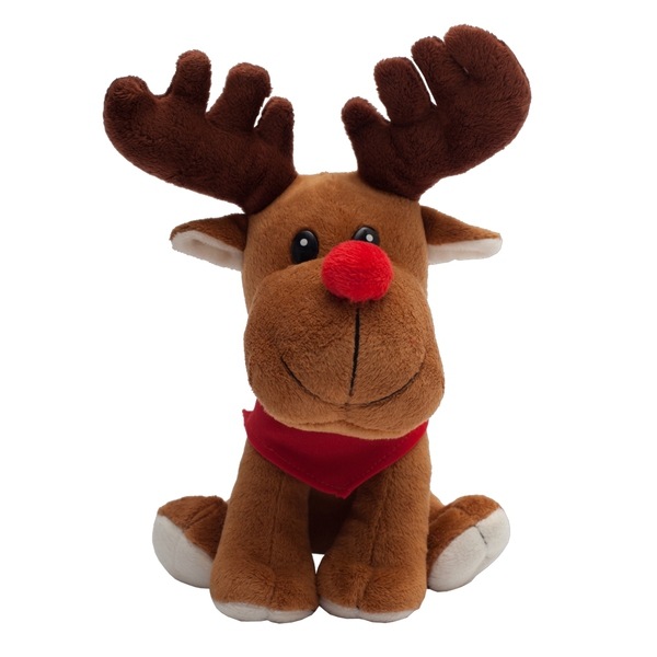 R73946.10 - Maskotka Happy Reindeer, brązowy