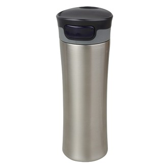 R08326 - Kubek termiczny Telescope 430 ml, czarny/srebrny 